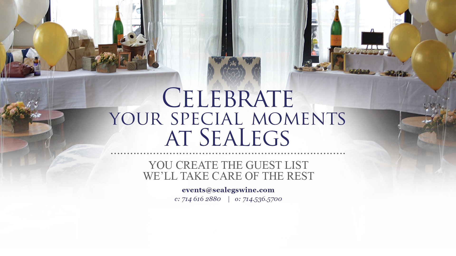 SeaLegs Wine Bar - Celebrations